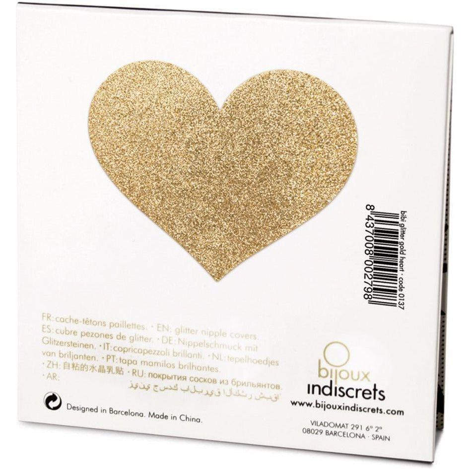 Indulgence by Bijoux Indiscrets Flash Heart Nipple Pasties - Sensual Adornment for Alluring Seduction - Women's Intimate Pleasure - Reusable - Red - Adult Naughty Store
