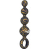 Calexotics Naughty Bits: Butt Balls Silicone Booty Beads - Model X1 - Unisex Anal Pleasure Toy - Golden Marbled - Adult Naughty Store