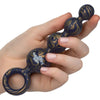 Calexotics Naughty Bits: Butt Balls Silicone Booty Beads - Model X1 - Unisex Anal Pleasure Toy - Golden Marbled - Adult Naughty Store