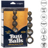 Calexotics Naughty Bits: Butt Balls Silicone Booty Beads - Model X1 - Unisex Anal Pleasure Toy - Golden Marbled - Adult Naughty Store