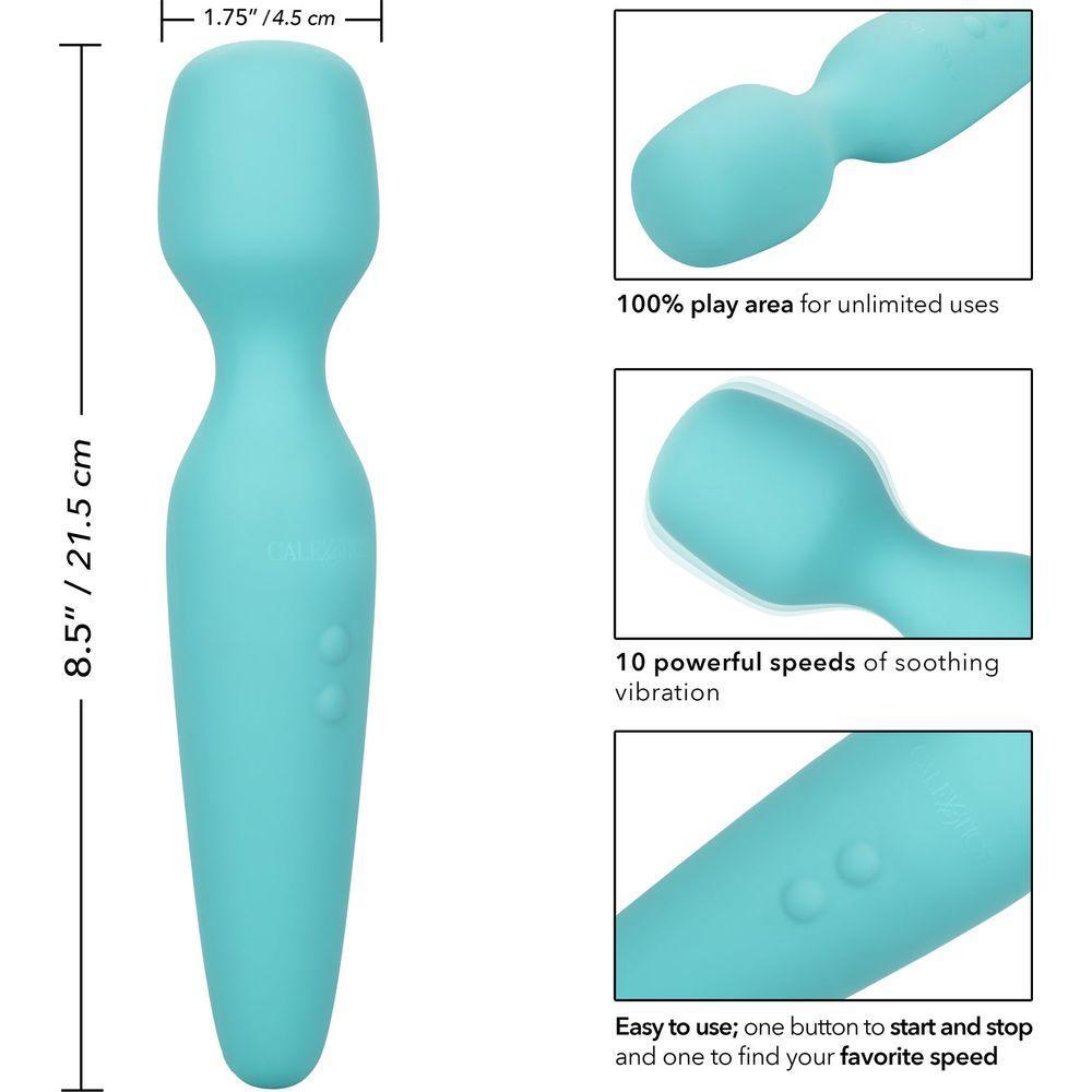 Calextics They-Ology Vibrating Intimate Massager Wand Vibrator - Model XYZ123 - Women's Pleasure - Deep Purple - Adult Naughty Store