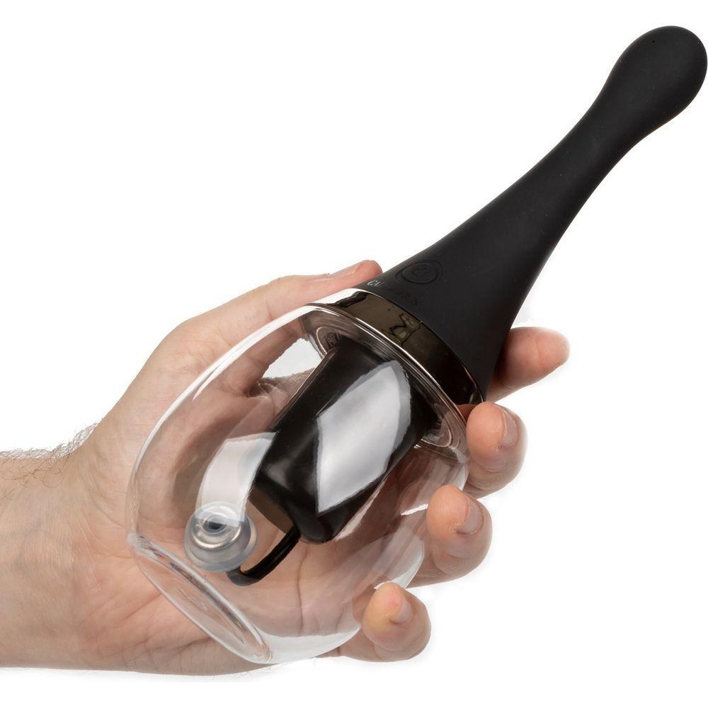 Introducing the CalExtics Executive Rechargeable Auto Douche - The Ultimate Deep Cleansing System for Intimate Hygiene and Pleasure - Adult Naughty Store