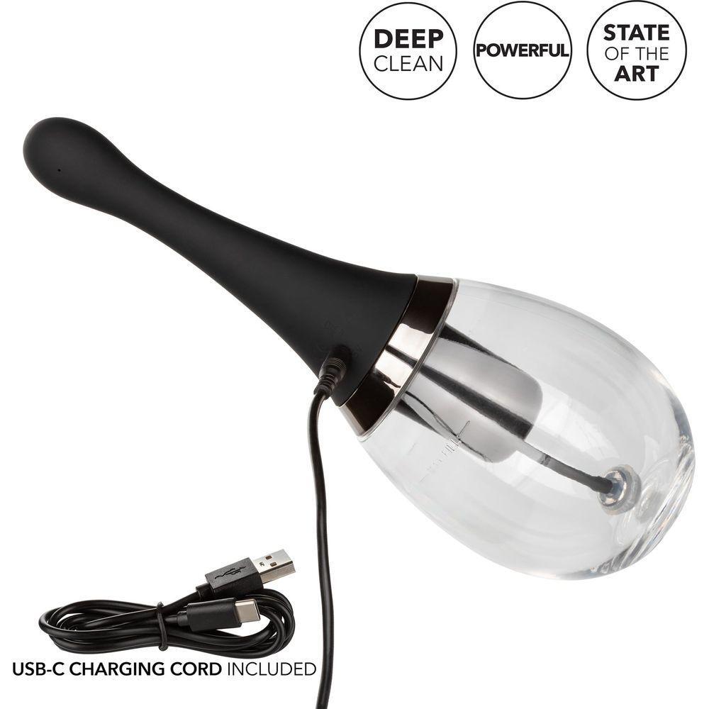 Introducing the CalExtics Executive Rechargeable Auto Douche - The Ultimate Deep Cleansing System for Intimate Hygiene and Pleasure - Adult Naughty Store