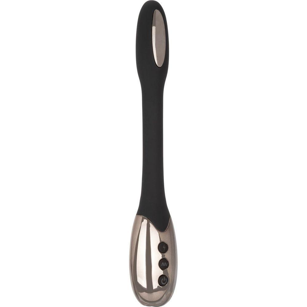 Calextics Volt Electro-Spark Flex Wand Vibrator - Model VEW-001 - Unisex Pleasure Toy for Electrifying Stimulation - Sleek Black - Adult Naughty Store
