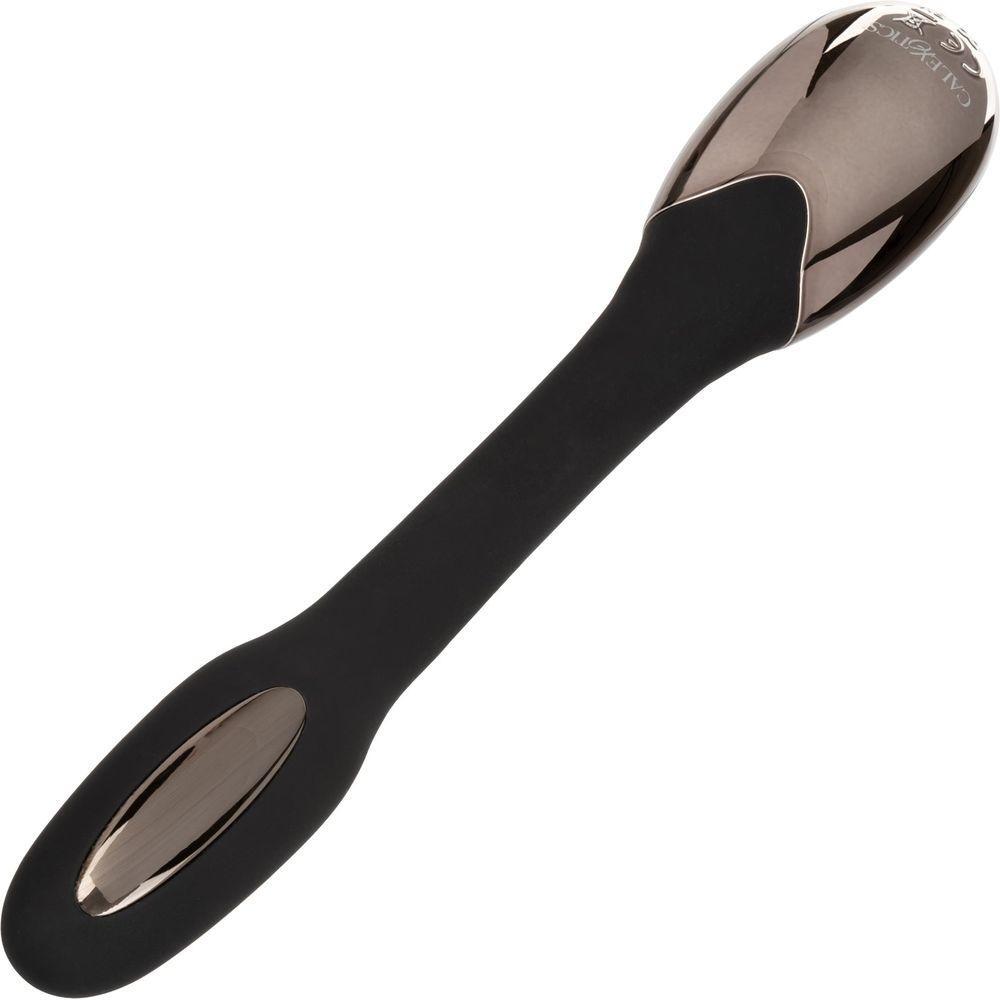 Calextics Volt Electro-Spark Flex Wand Vibrator - Model VEW-001 - Unisex Pleasure Toy for Electrifying Stimulation - Sleek Black - Adult Naughty Store