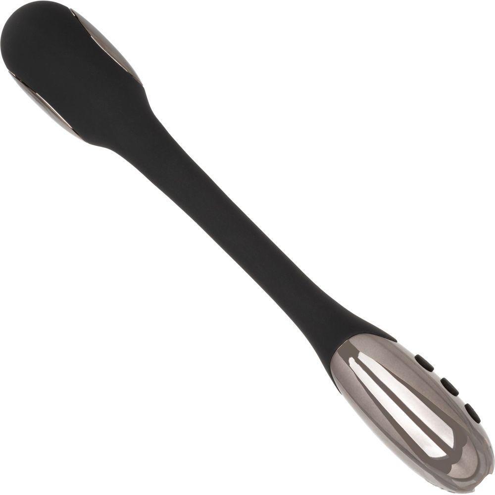 Volt Electro-Charge Wand Vibrator by Calextics - Powerful Electro-Stimulation Massager for Intense Pleasure - Model VEW-500 - Unisex - Full-Body Stimulation - Sleek Black - Adult Naughty Store