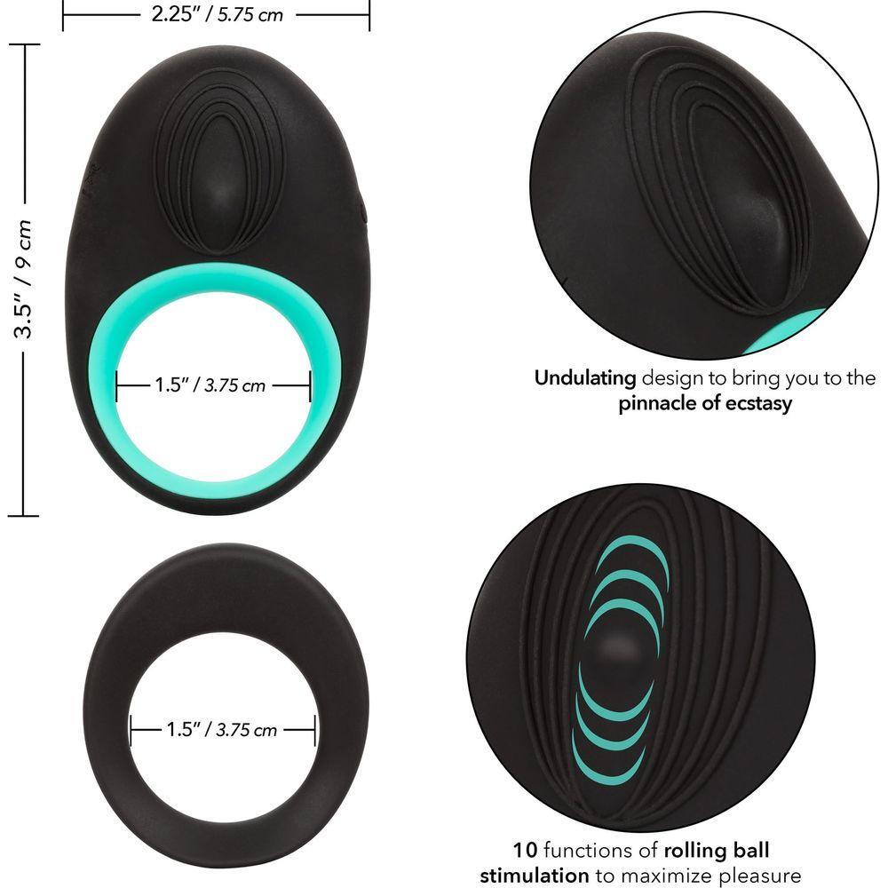 Calexotics Link Up Pinnacle Male Cock Ring - Powerful Dual Stimulating Ring for Intense Pleasure and Deeper Connections - Model LUP-1001 - Designed for Men - Enhances Pleasure in the Most Sen - Adult Naughty Store