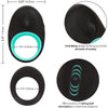 Calexotics Link Up Pinnacle Male Cock Ring - Powerful Dual Stimulating Ring for Intense Pleasure and Deeper Connections - Model LUP-1001 - Designed for Men - Enhances Pleasure in the Most Sen - Adult Naughty Store