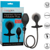 Calextics Weighted Silicone Inflatable Butt Plug - Model WSBP-1001 - Unisex Anal Pleasure - Black - Adult Naughty Store