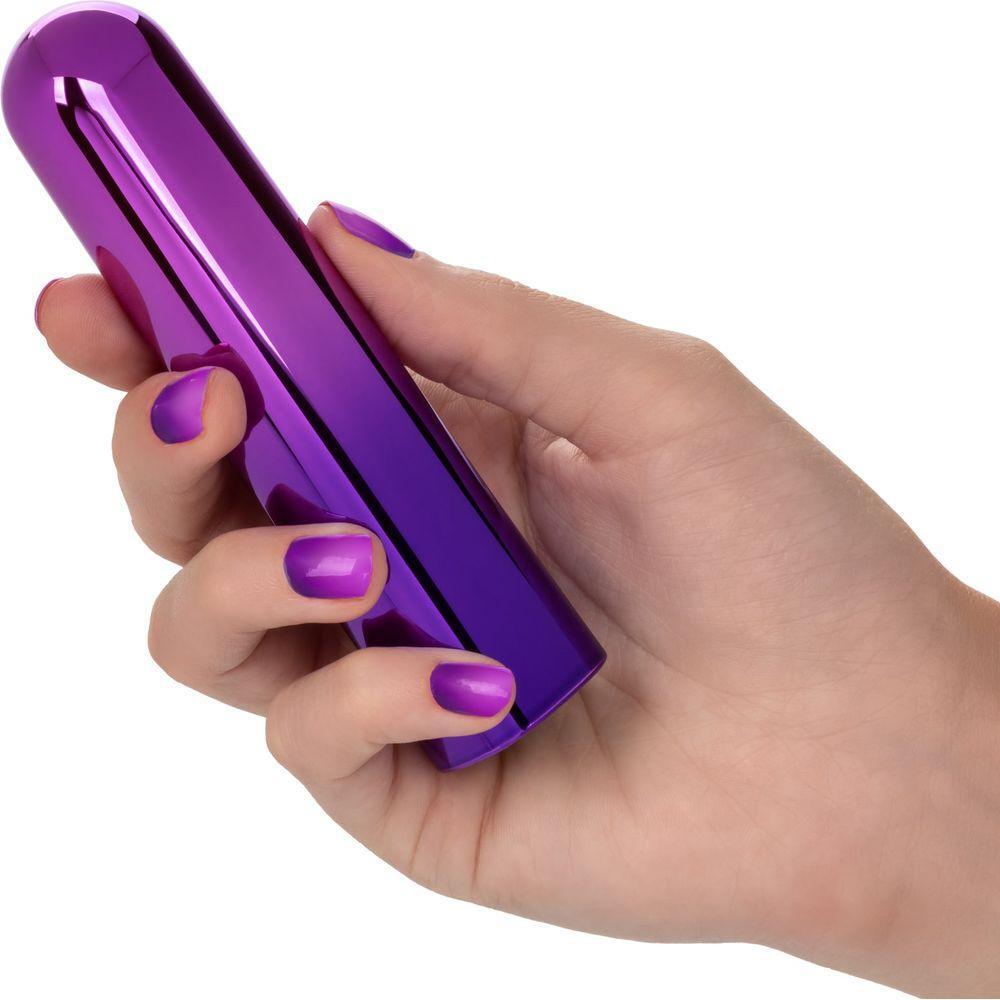 Introducing the Calextics Glam Vibe G-Spot Vibrator - The Ultimate Pleasure Powerhouse in Metallic Ombré - Adult Naughty Store