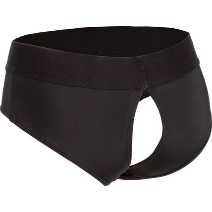 CalExtics Strap On Boundless: Backless Brief Dildo Harness - Unleash Pleasure for All Genders, Intense Stimulation, Black - Adult Naughty Store