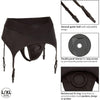 Caletics Boundless Thong with Garter Dildo Harness - Model X1 | Unisex - Pleasure for All Areas | Sensual Black - Adult Naughty Store