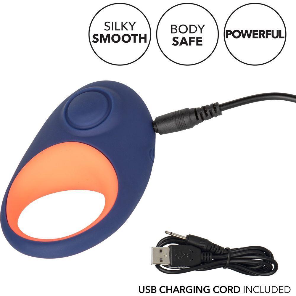 Calexotics Link Up Verge Male Cock Ring - Intensify Pleasure with Dual Stimulation and Ultra-Soft Support - Adult Naughty Store