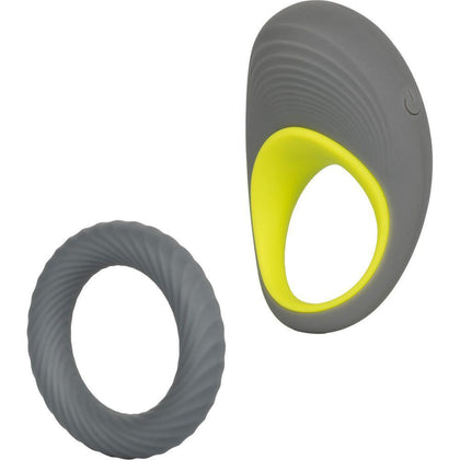 Calexotics Link Up Edge Male Cock Ring - Powerful Vibrating Dual Stimulator for Enhanced Pleasure and Intimate Connection - Model XJ-9000 - For Men - Intense Pleasure for Him and Her - Teasin - Adult Naughty Store