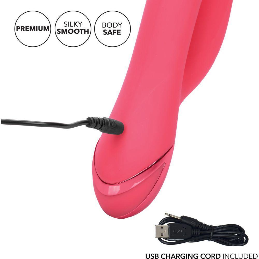 Calextics Rabbit California Dreaming San Francisco Sweetheart Vibrator - 10 Functions, G-Spot Massager, Waterproof, Pink - Adult Naughty Store