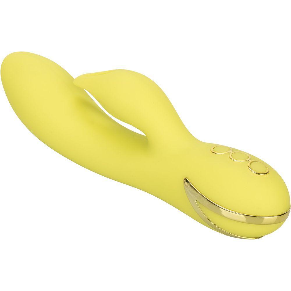 CalExtics Rabbit California Dreaming Venice Vixen Vibrator - Dual Action Massager for Women - Model VV-10 - Intense Pleasure for Clitoral and G-Spot Stimulation - Aqua Blue - Adult Naughty Store