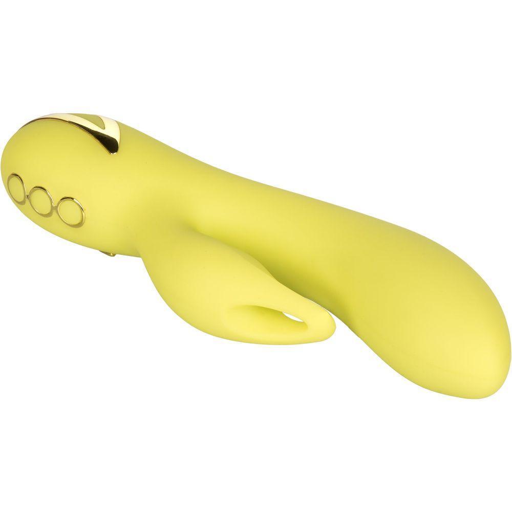 CalExtics Rabbit California Dreaming Venice Vixen Vibrator - Dual Action Massager for Women - Model VV-10 - Intense Pleasure for Clitoral and G-Spot Stimulation - Aqua Blue - Adult Naughty Store