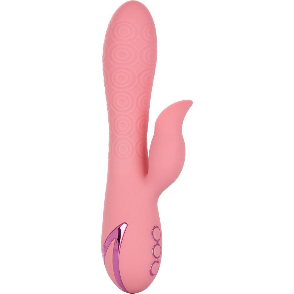 CalExtics Rabbit California Dreaming Pasadena Player Vibrator - Intense Pleasure for Her, G-Spot Stimulation, 10 Vibration Functions, 3 Rotation Speeds, Tongue-Like Teaser, Luxurious Silicone - Adult Naughty Store