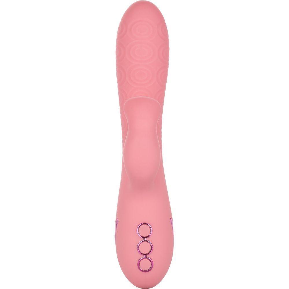 CalExtics Rabbit California Dreaming Pasadena Player Vibrator - Intense Pleasure for Her, G-Spot Stimulation, 10 Vibration Functions, 3 Rotation Speeds, Tongue-Like Teaser, Luxurious Silicone - Adult Naughty Store