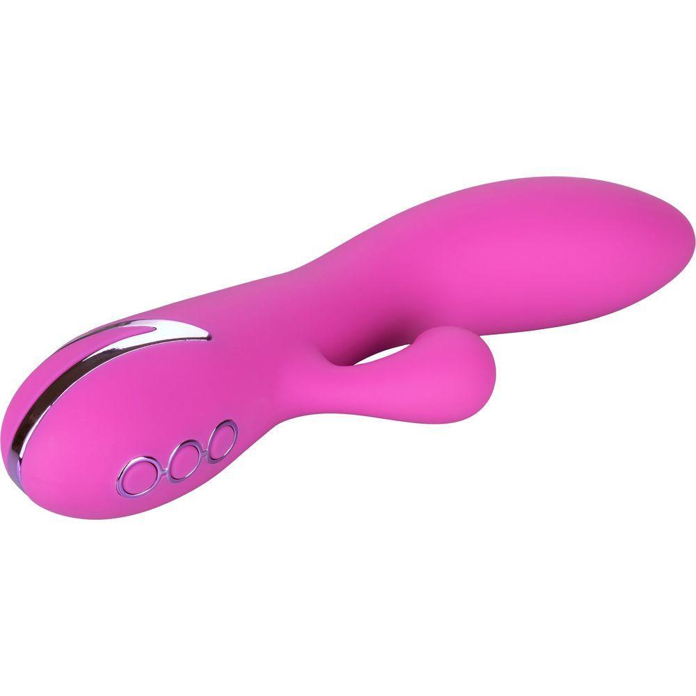 CalExtics Rabbit California Dreaming Malibu Minx Vibrator - Powerful Clitoral Suction and Vibration Pleasure Toy for Women - 10 Functions - Knee-Shaking Stimulation - Sultry Midnight Blue - Adult Naughty Store