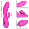 CalExtics Rabbit California Dreaming Malibu Minx Vibrator - Powerful Clitoral Suction and Vibration Pleasure Toy for Women - 10 Functions - Knee-Shaking Stimulation - Sultry Midnight Blue - Adult Naughty Store