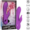 CalExtics Rabbit California Dreaming Valley Vamp Vibrator - Dual Action Pleasure Toy for Women - Swinging Teaser, Rhythmic Stimulation - 3 Speeds - Deep Purple - Adult Naughty Store
