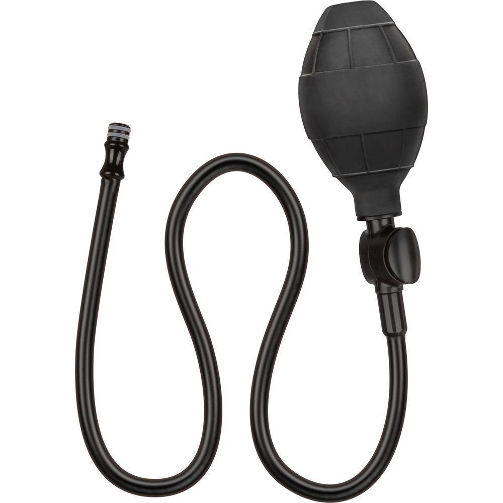 CalExotics Medium Silicone Inflatable Anal Butt Plug - Model X23, Unisex, Pleasure Enhancer, Midnight Black - Adult Naughty Store