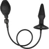 CalExotics Medium Silicone Inflatable Anal Butt Plug - Model X23, Unisex, Pleasure Enhancer, Midnight Black - Adult Naughty Store