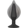 CalExotics Large Silicone Inflatable Butt Plug - Model X123, Unisex, Anal Pleasure, Black - Adult Naughty Store