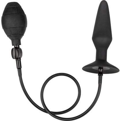 CalExotics Large Silicone Inflatable Butt Plug - Model X123, Unisex, Anal Pleasure, Black - Adult Naughty Store
