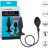 CalExotics Large Silicone Inflatable Butt Plug - Model X123, Unisex, Anal Pleasure, Black - Adult Naughty Store