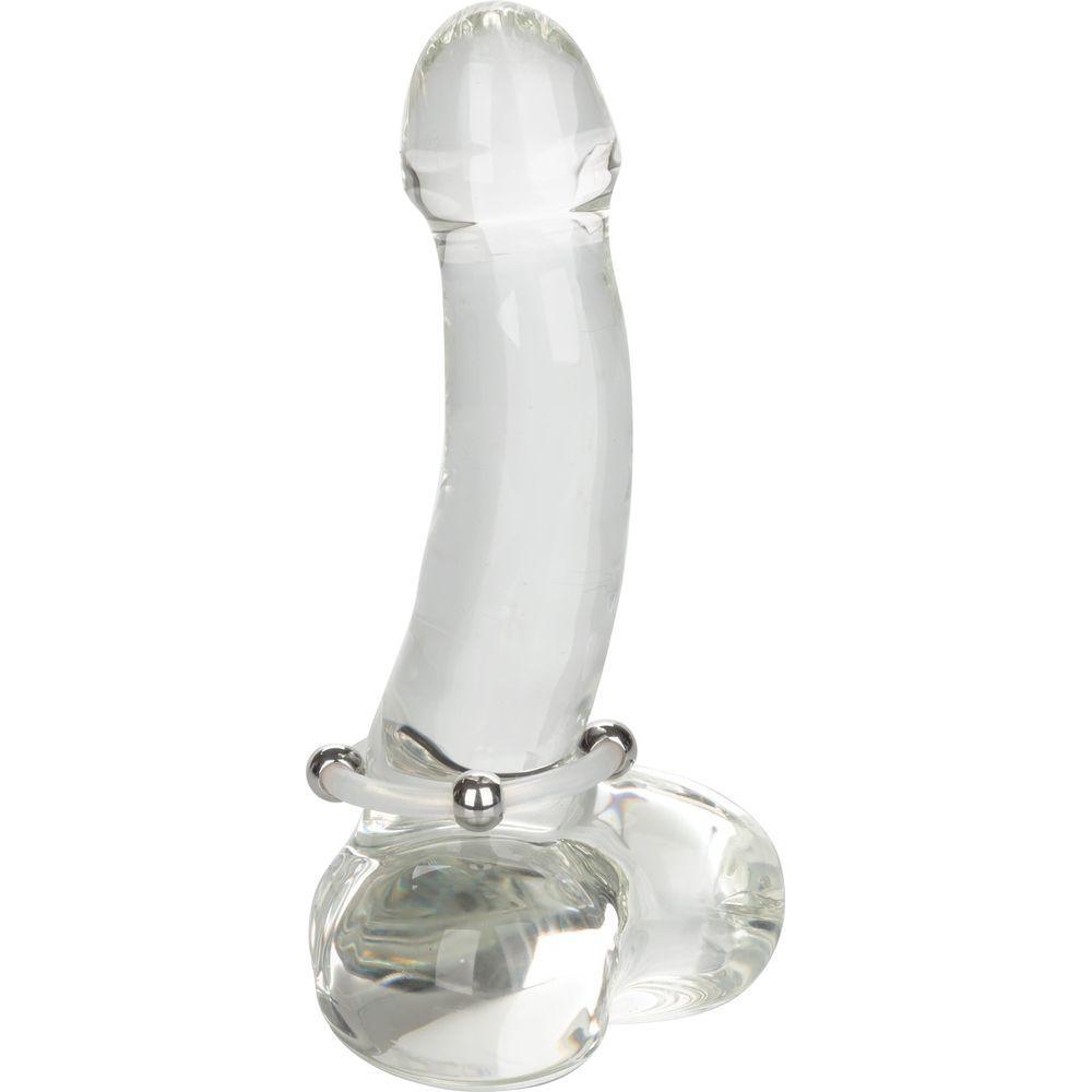 Introducing the CalExtics Steel Beaded Silicone Male Cock Ring - The Ultimate Pleasure Enhancer for Men! - Adult Naughty Store