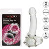 Introducing the CalExtics Steel Beaded Silicone Male Cock Ring Set - Unleash Pleasure and Power - Adult Naughty Store
