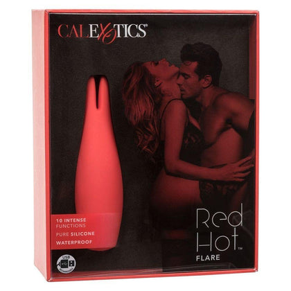 CalExotics Red Hot Flare Clitoral G-Spot Vibrator - Intense Pleasure for Women in Sensational Scarlet - Adult Naughty Store
