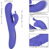 Calextics Shameless Seducer Rabbit Clitoral G-Spot Vibrator - Intense Pleasure for Her - Model X123 - Pink - Adult Naughty Store