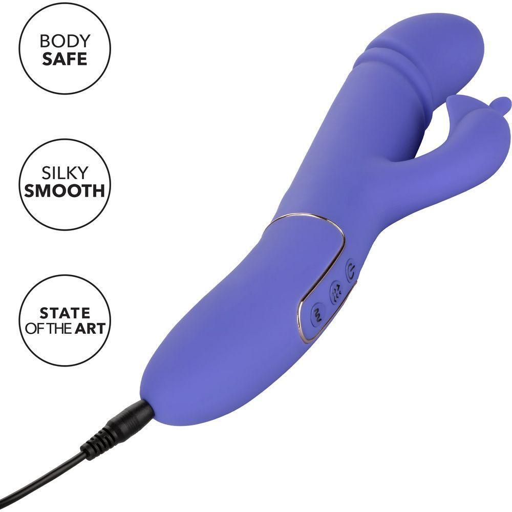 Calextics Shameless Seducer Rabbit Clitoral G-Spot Vibrator - Intense Pleasure for Her - Model X123 - Pink - Adult Naughty Store