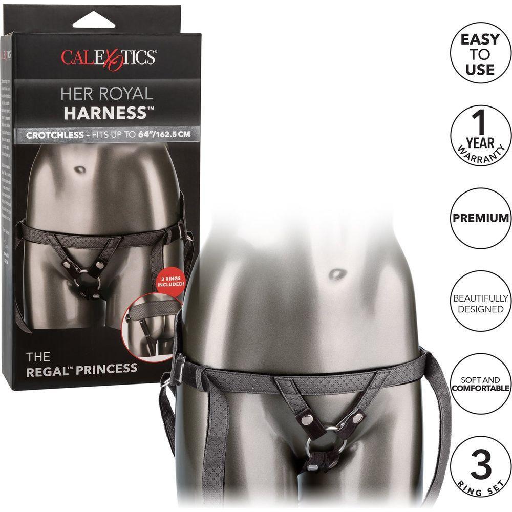Regal Pleasure™ Her Royal Harness - The Princess Model (Pewter) - Adult Naughty Store