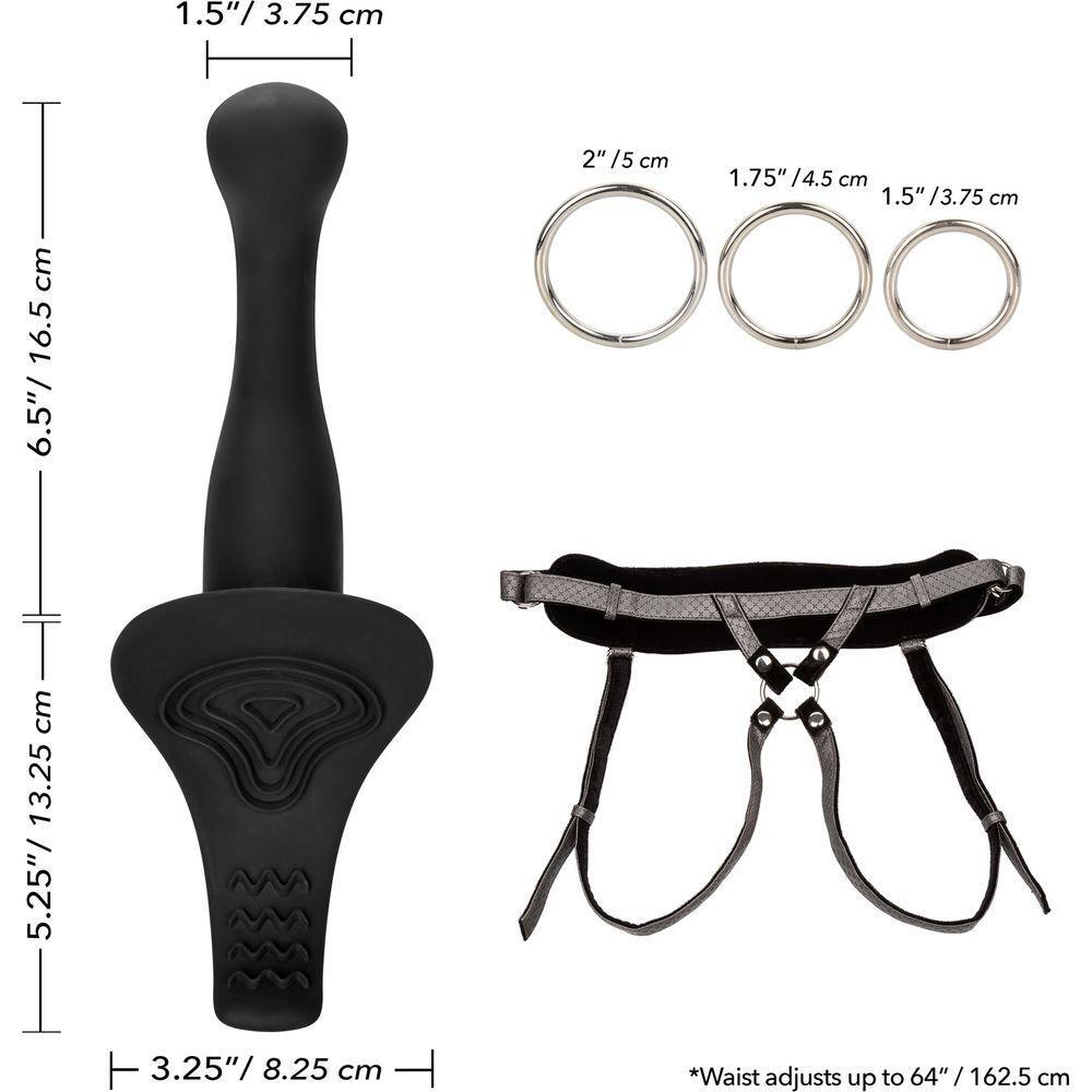 Introducing the Exquisite Pleasure Emporium: Her Royal Harness™ The Royal Vibrating Set - Regal Princess & Vibrating ME2™ Probe with Interchangeable Rings - For Mutual Stimulation - Sensual P - Adult Naughty Store