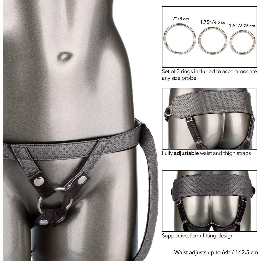 Introducing the Exquisite Pleasure Emporium: Her Royal Harness™ The Royal Vibrating Set - Regal Princess & Vibrating ME2™ Probe with Interchangeable Rings - For Mutual Stimulation - Sensual P - Adult Naughty Store