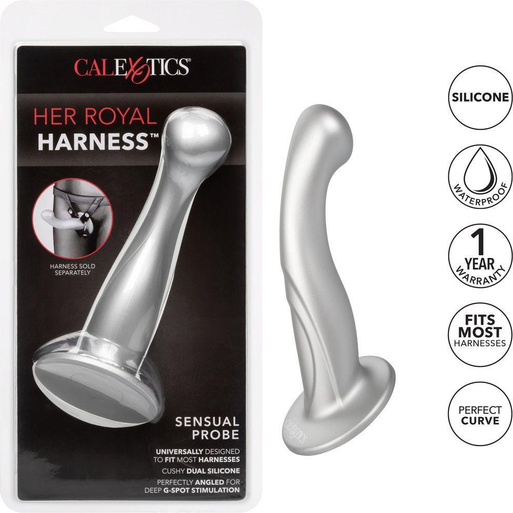 Introducing the CalexTics Dong Her Royal Harness Sensual G-Probe Dildo: The Ultimate G-Spot Pleasure Experience! - Adult Naughty Store