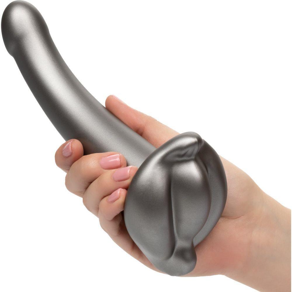 Dong Her Royal Harness ME2 Ultra-Soft G-Probe Dildo - Ultimate Mutual Stimulation for Couples - Dual-Ended Design - Intensify Pleasure - Black - Adult Naughty Store
