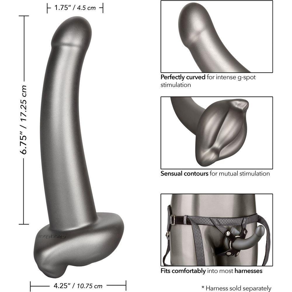 Dong Her Royal Harness ME2 Ultra-Soft G-Probe Dildo - Ultimate Mutual Stimulation for Couples - Dual-Ended Design - Intensify Pleasure - Black - Adult Naughty Store