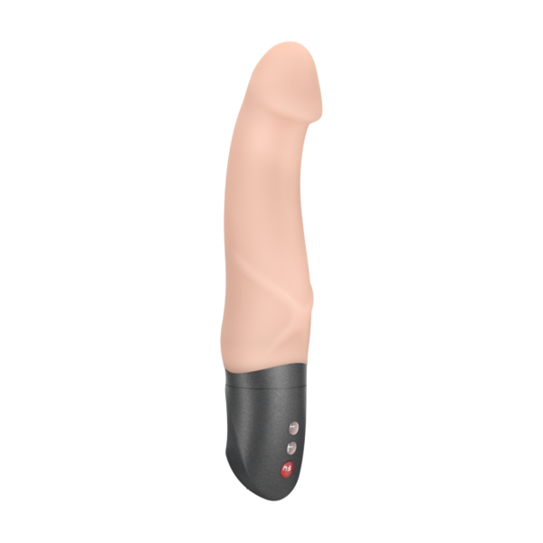 Fun Factory Mr Boss Realistic Dong Vibrating Dildo - Powerful Battery-Operated Pleasure for Intense Satisfaction - Model MB-500 - Unisex - G-Spot and P-Spot Stimulation - Sultry Black - Adult Naughty Store