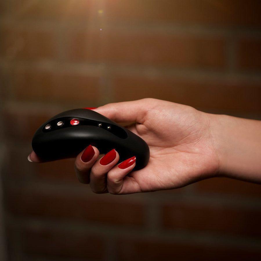 Fun Factory LAYA II Lay-On Vibrator - Versatile Pleasure Toy for Women - Ergonomic Curve, Intense Stimulation, Midnight Black - Adult Naughty Store