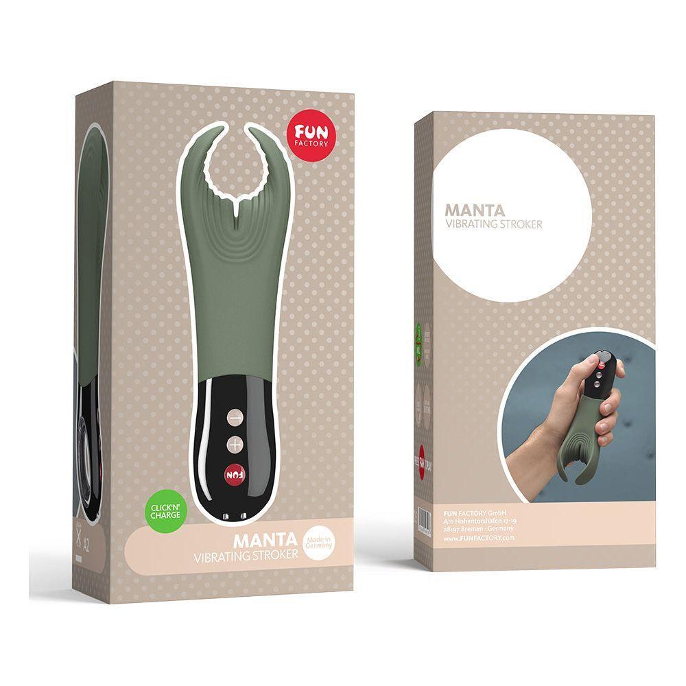 Fun Factory Manta Clitoral Vibrator - Powerful Pleasure for Women - Model M-100 - Intense Stimulation for Clitoral Bliss - Vibrant Purple - Adult Naughty Store