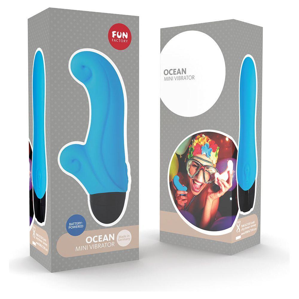 Fun Factory Ocean Clitoral Vibrator - The Ultimate Pleasure Experience for Her in Aqua Blue - Adult Naughty Store
