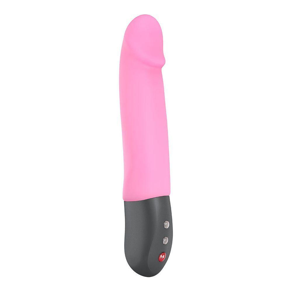 Fun Factory Slimstronic Real Vibrator - Hands-Free Thrusting Toy for Clitoral Stimulation - 7 Speeds & 3 Rhythms - Model: STRONIC REAL - Women's Pleasure - Deep Purple - Adult Naughty Store