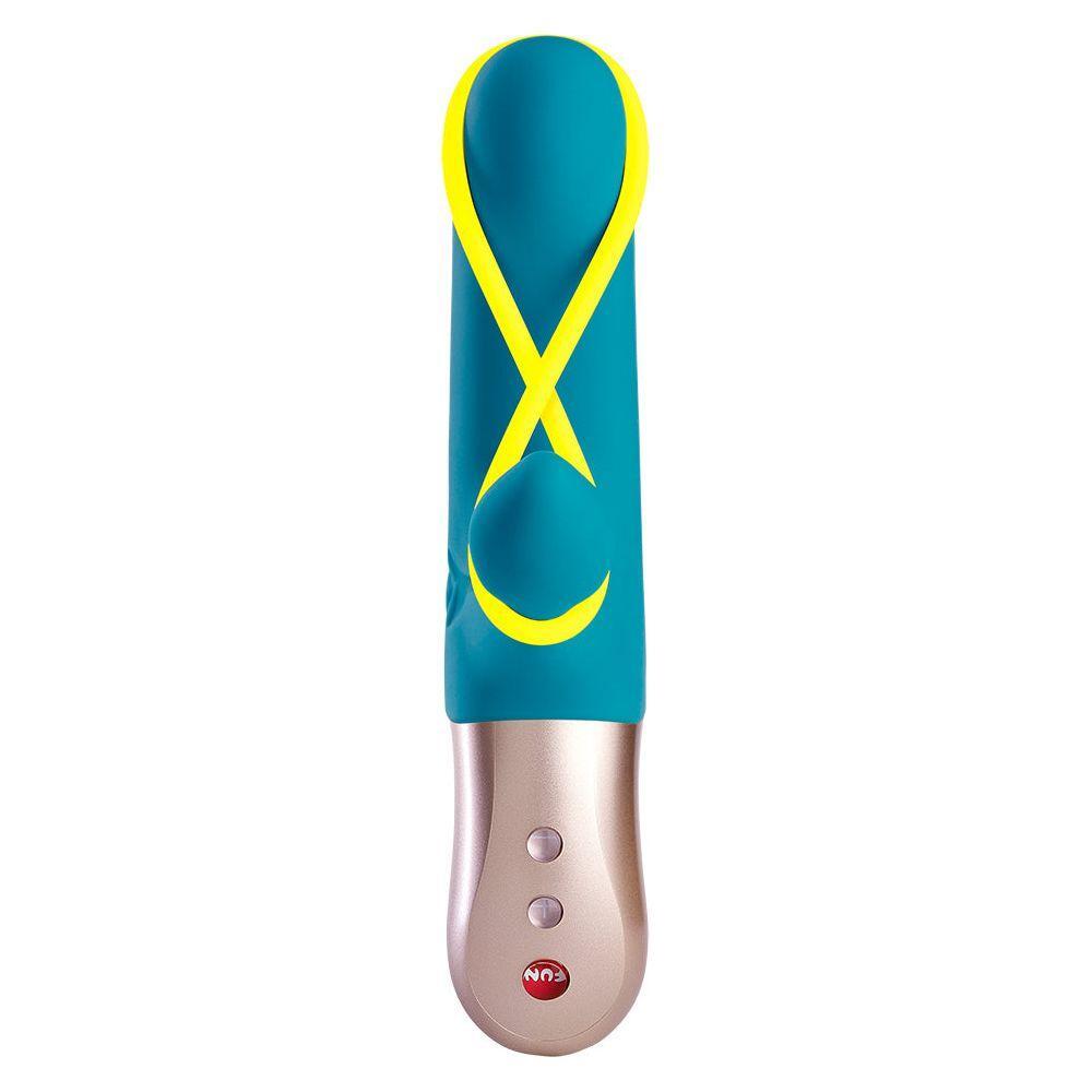 Fun Factory Amorino Rechargeable Mini Vibrator - Clitoral Stimulation - Neon Yellow - Adult Naughty Store
