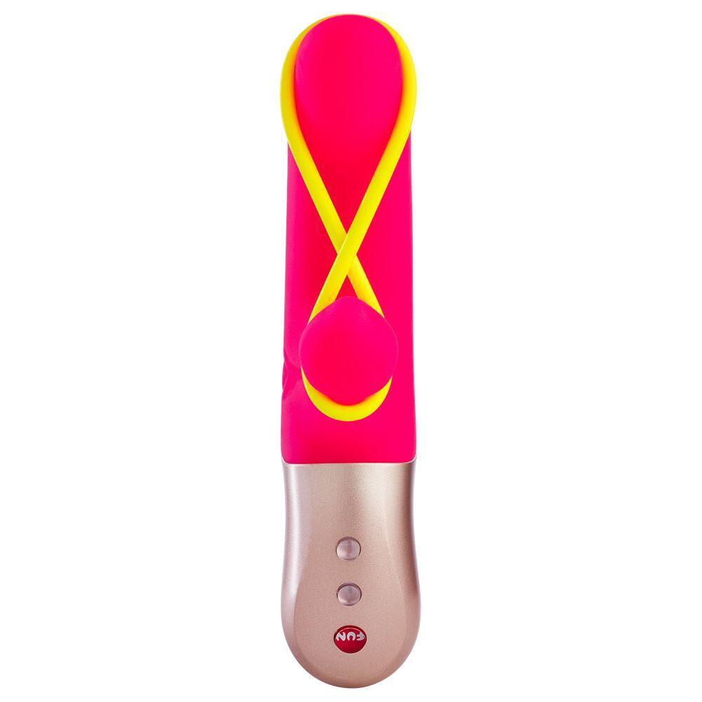 Fun Factory Amorino Rechargeable Mini Vibrator - Clitoral Stimulation - Neon Yellow - Adult Naughty Store