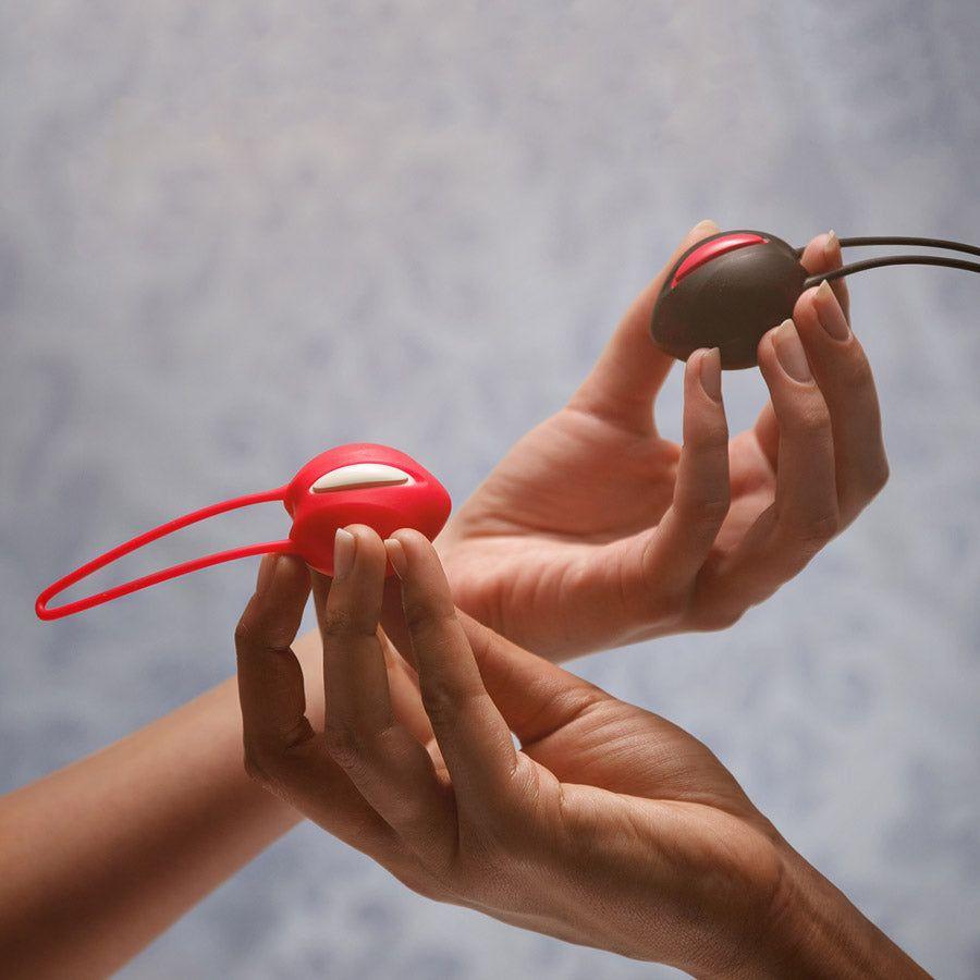 Fun Factory Smartball Uno Kegel Balls - Advanced Pelvic Floor Strengthening Device for Women - Internal Rotating Balls - Beginner-Friendly - Uterine Condition Support - Discreet and Comfortab - Adult Naughty Store